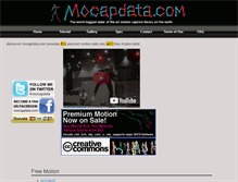 Tablet Screenshot of mocapdata.com